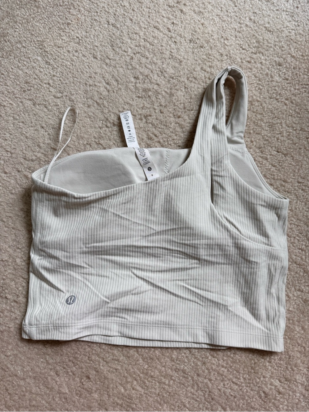 Lululemon Ribbed Nulu Asymmetrical Yoga Tank Top
Bone - Picture 3 of 4